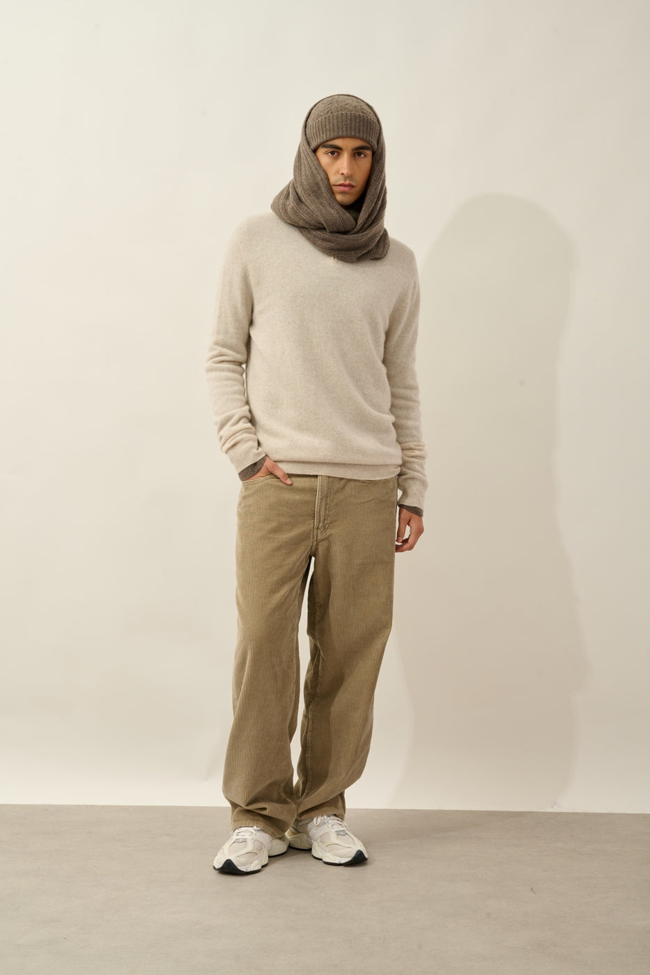 Tour De Cou 4 Fils - Tommy - Taupe Chiné