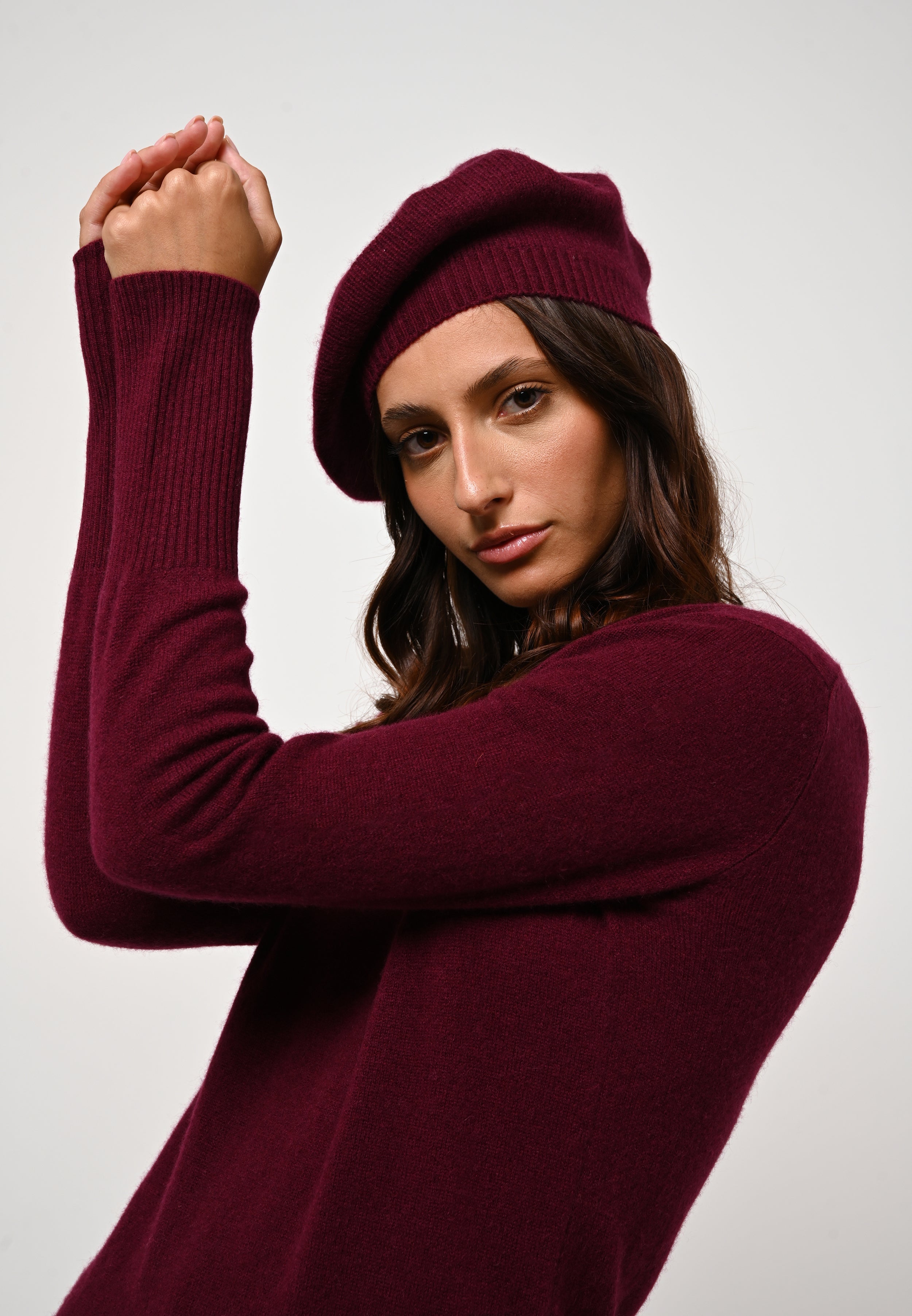 4-Ply Beret - Liwi - Red