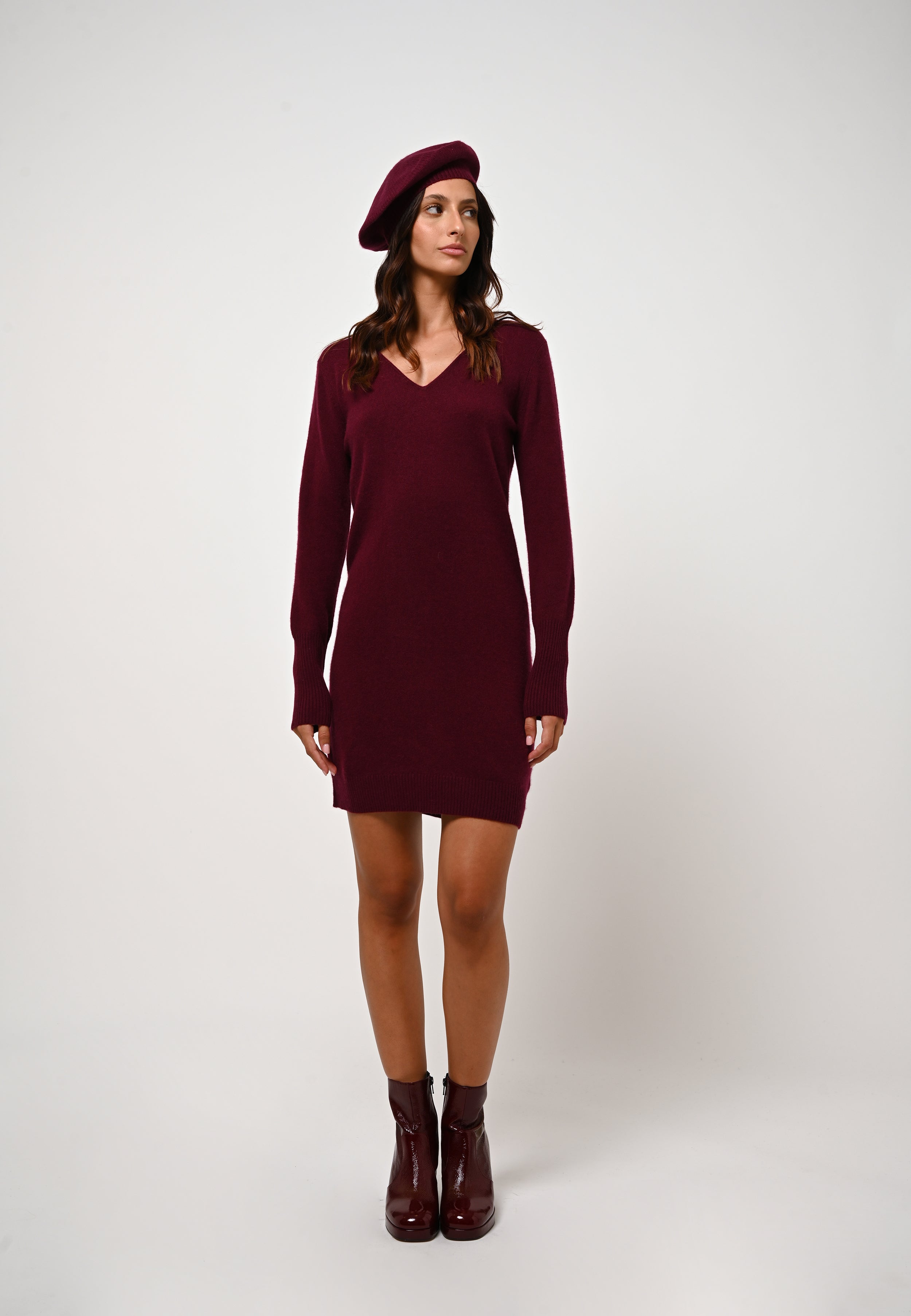 4-Ply Beret - Liwi - Red