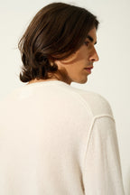 V-Neck Jumper - Timeo - Ivory