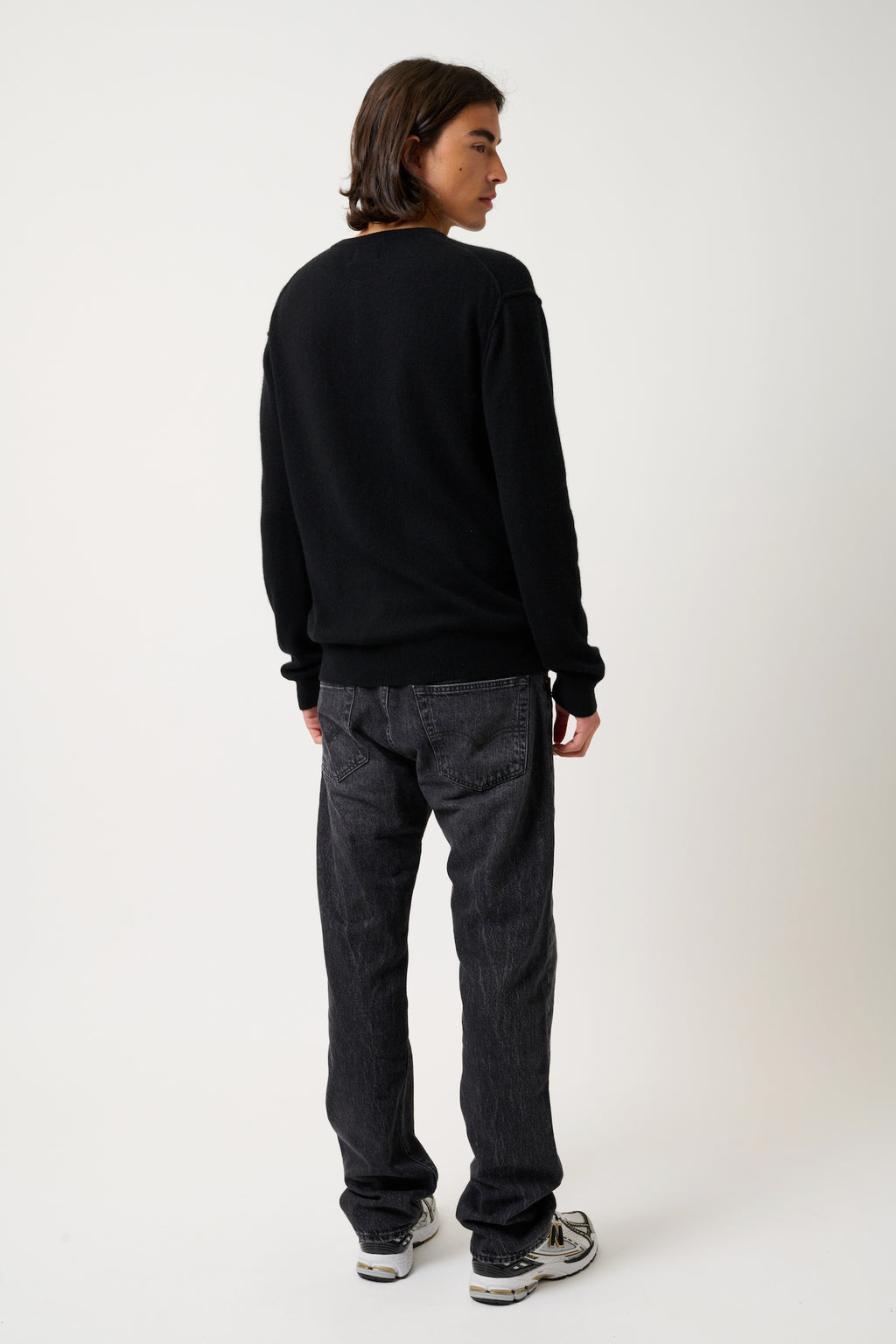 Crew Neck Jumper - Nolan - Black