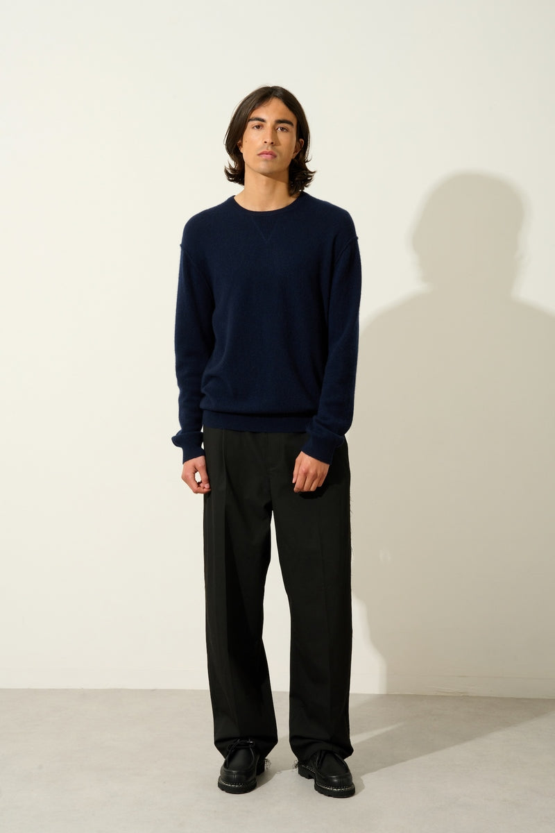 Pull Col Rond - Nolan - Navy