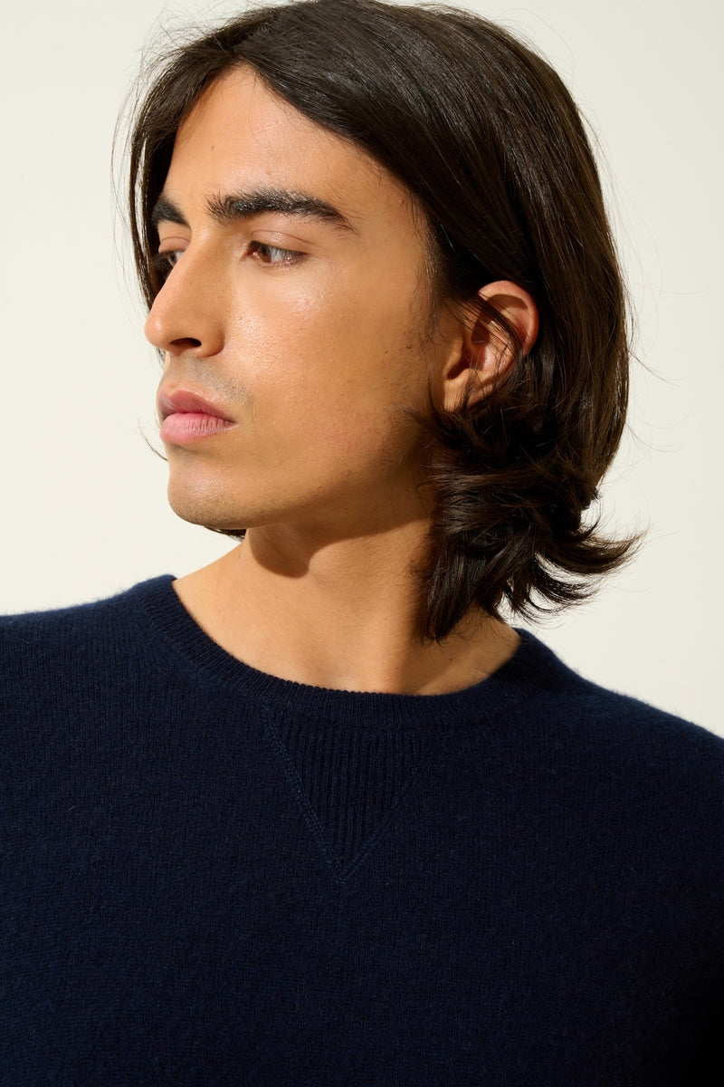 Pull Col Rond - Nolan - Navy