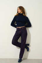 Roll-Neck Jumper - Suzie - Navy