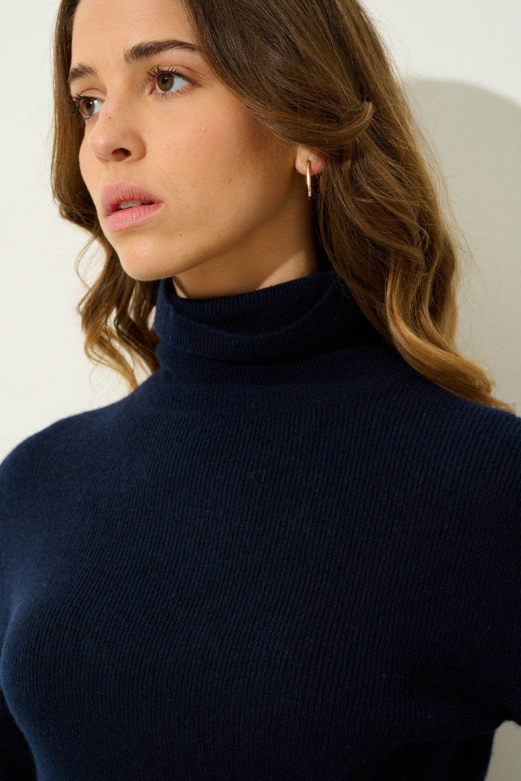 Roll-Neck Jumper - Suzie - Navy
