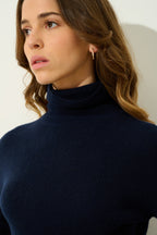 Roll-Neck Jumper - Suzie - Navy