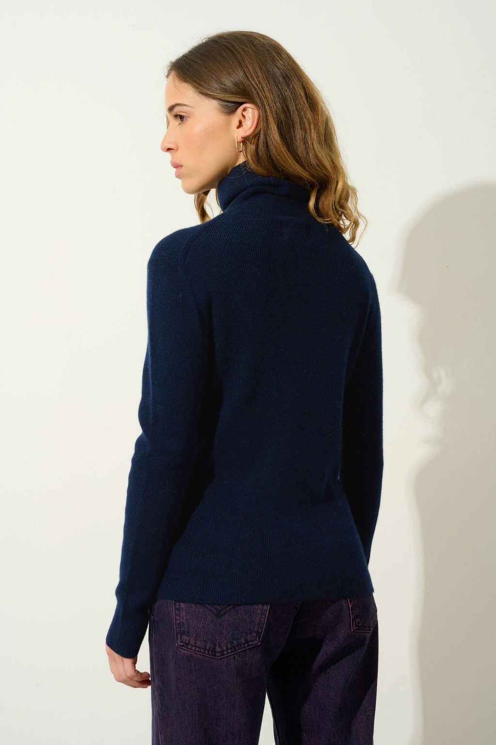 Roll-Neck Jumper - Suzie - Navy