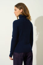 Roll-Neck Jumper - Suzie - Navy