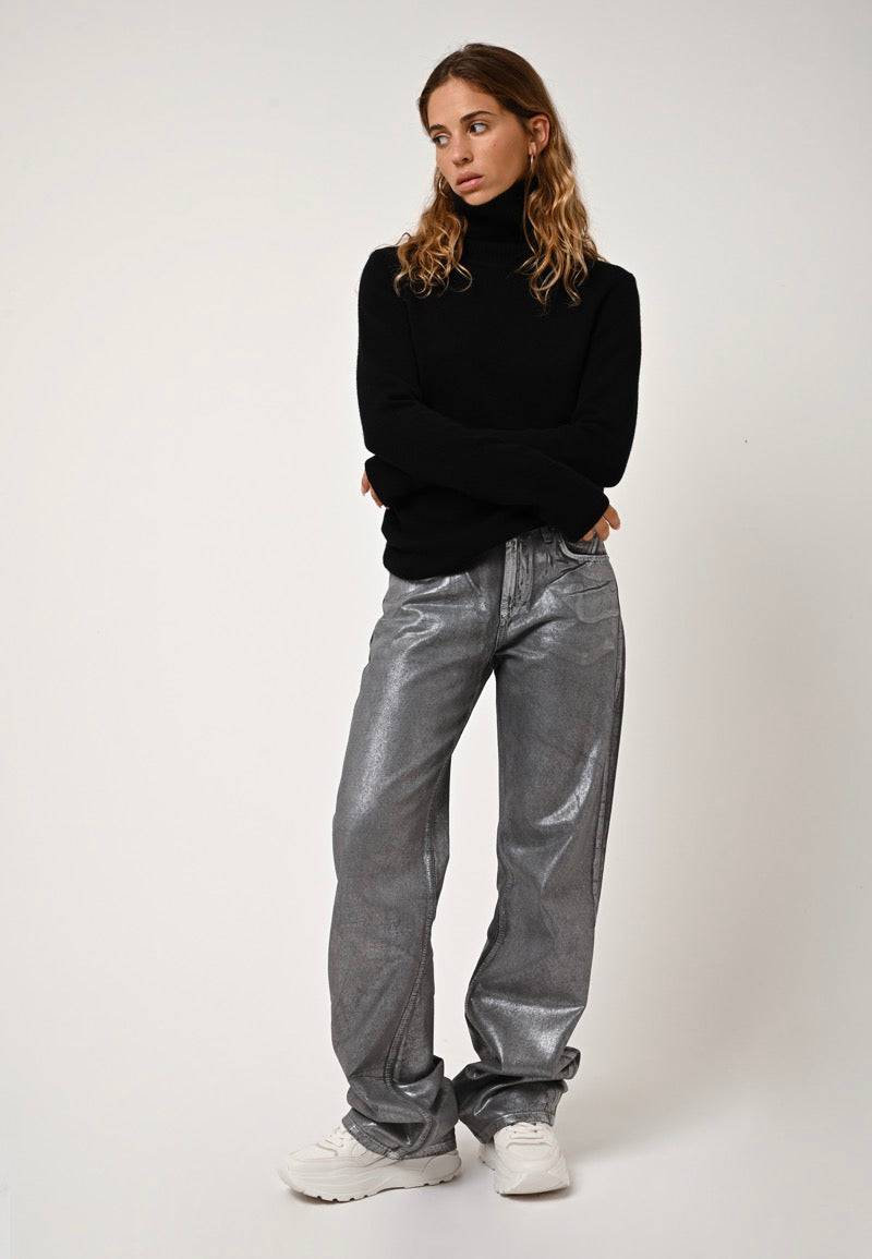 Rollneck Jumper - Suzie - Black