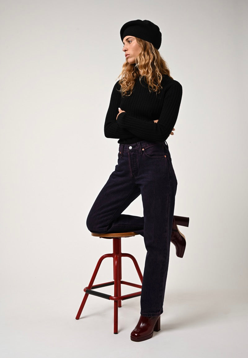 Round-Neck Jumper - Bella - Black