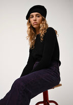 Round-Neck Jumper - Bella - Black
