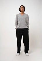Pull Col V 4 Fils - Victor - Nuage Chiné