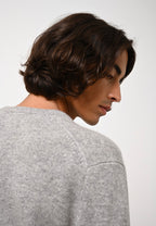 Pull Col V 4 Fils - Victor - Nuage Chiné