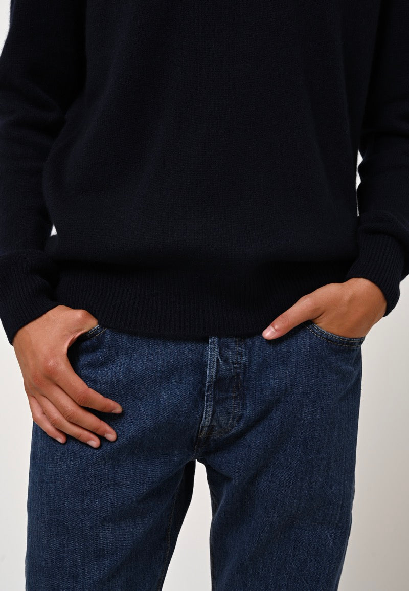 Jersey Cuello V 4 Hilos - Victor - Navy