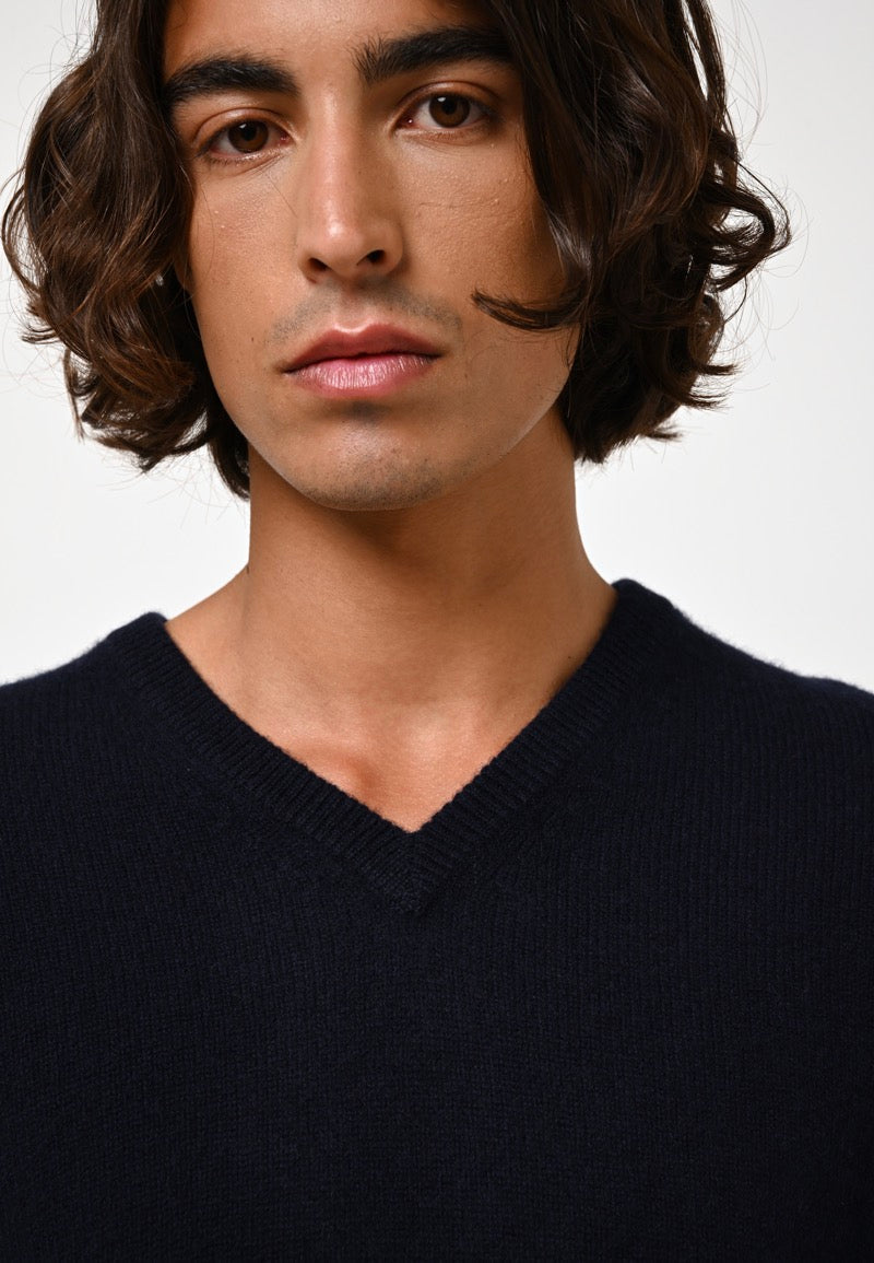 Jersey Cuello V 4 Hilos - Victor - Navy