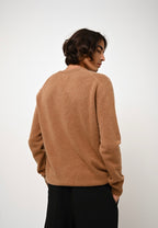 V-Neck Jumper 4-Ply - Victor - Hazelnut