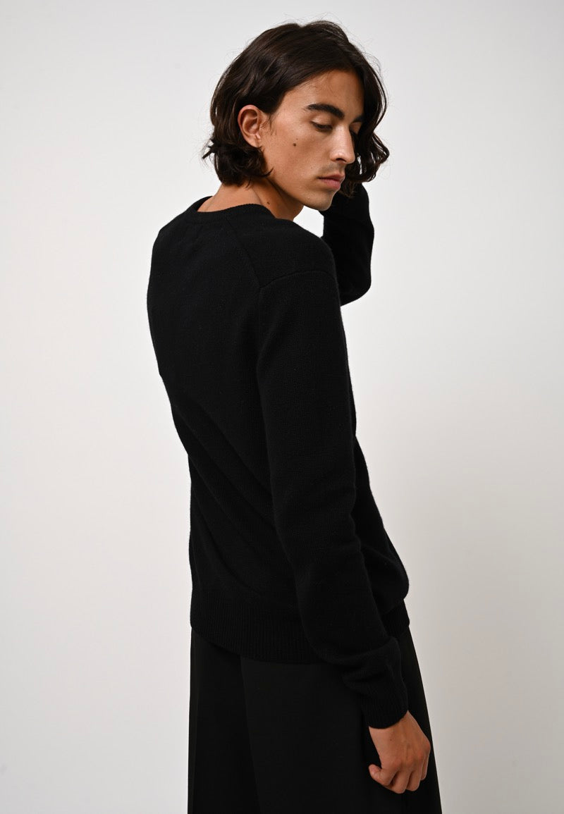 Jersey Cuello en V 4 Hilos - Victor - Negro