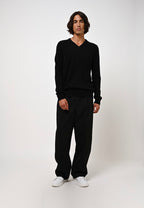 Jersey Cuello en V 4 Hilos - Victor - Negro