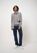 Round-Neck 4-Ply Jumper - Victo - Nuage Chiné