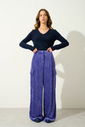 Pull Col V 4 Fils - Chelsea - Navy