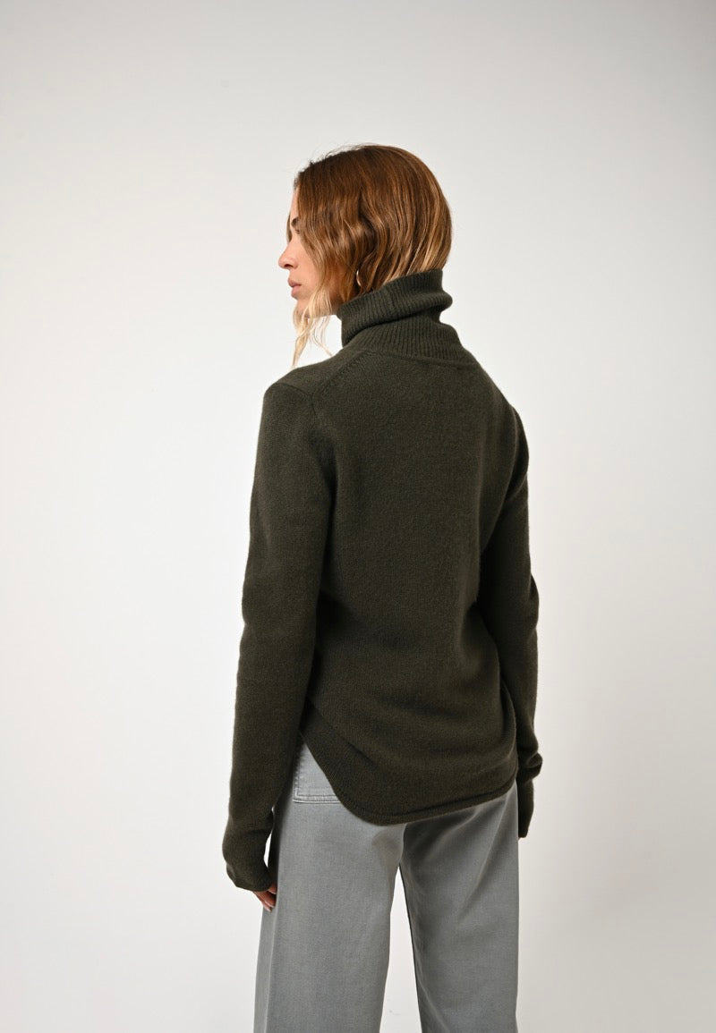 Jersey Cuello Alto 4 Hilos - Linda - Caqui