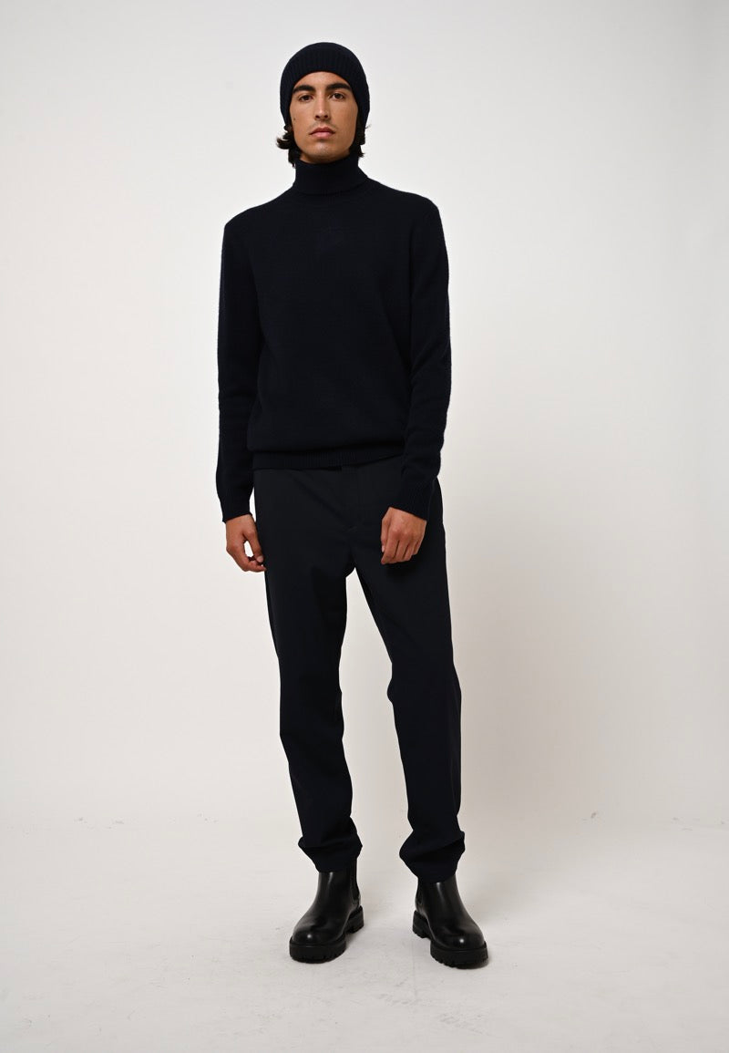 Pull Col Roulé 4 Fils - Martin - Navy