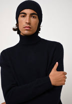 4-Ply Turtleneck Sweater - Martin - Navy