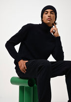4-Ply Turtleneck Sweater - Martin - Navy
