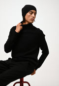 Jersey de cuello alto de 4 hilos - Martin - Negro