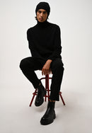 Pull Col Roulé 4 Fils - Martin - Noir