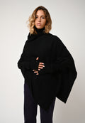 Poncho de 4 hilos - Meryl - Negro