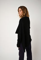 Poncho de 4 hilos - Meryl - Negro