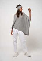 4-Ply Poncho - Meryl - Heathered Cloud