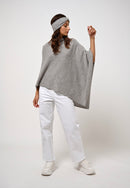 Poncho 4 Fils Meryl - Nuage Chiné - 100% Cachemire 4 Fils - Femme