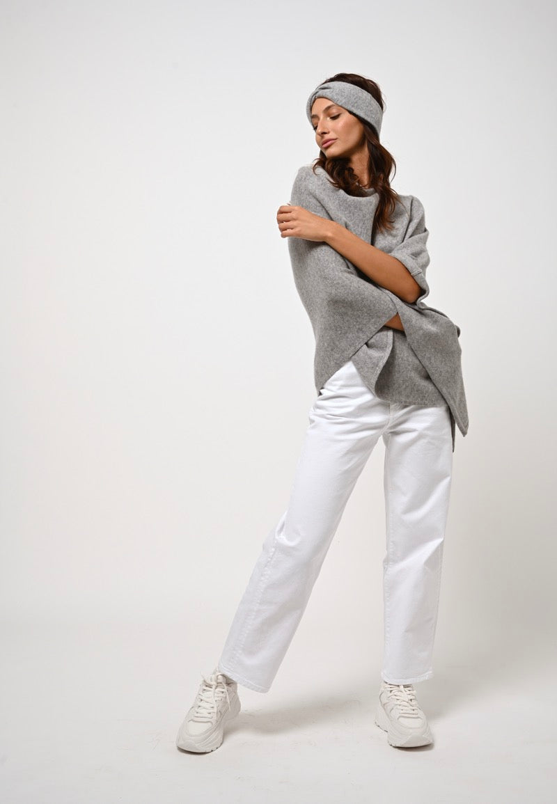 4-Ply Poncho - Meryl - Heathered Cloud
