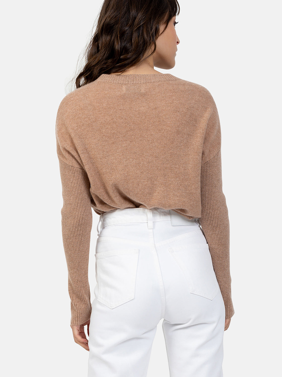 Round-Neck Jumper - Daria - Brown