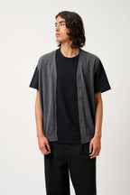 Sleeveless V-Neck Cardigan - Hugo - Anthracite Marl