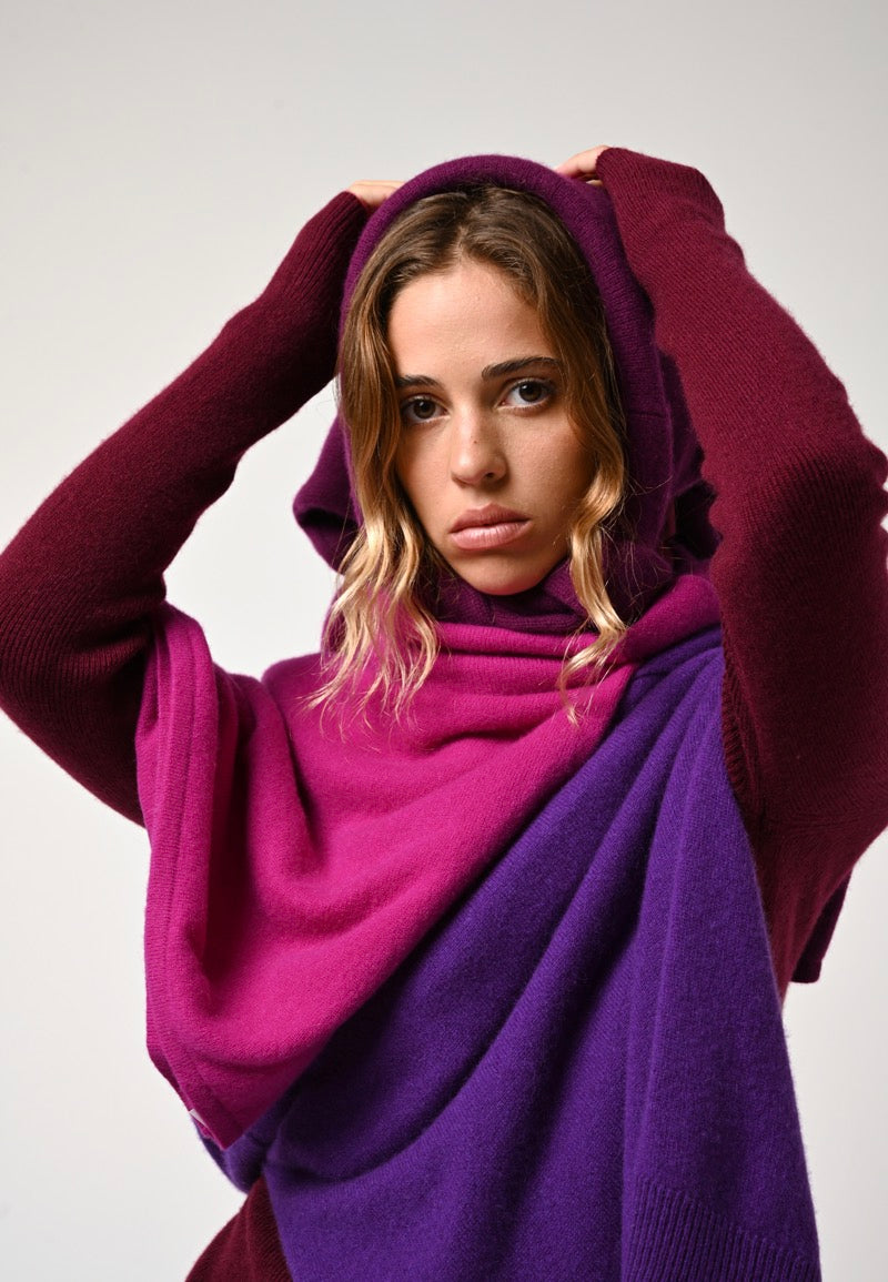 Roll Neck Jumper - Suzie - Bordeaux