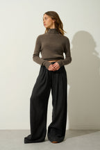 Jersey Cuello Vuelto - Suzie - Taupe Jaspeado