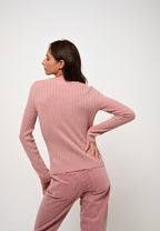 Jersey Cuello Redondo - Bella - Madera De Rose