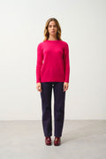 Pull Col Rond - Daria - Fuchsia
