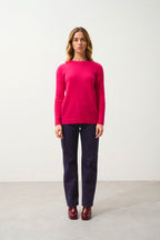 Pull Col Rond - Daria - Fuchsia