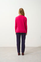 Pull Col Rond - Daria - Fuchsia
