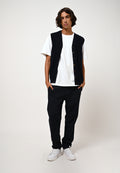 Sleeveless V-Neck Cardigan - Hugo - Navy