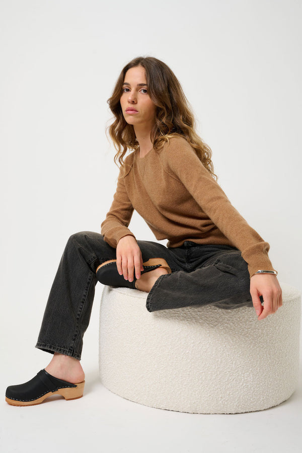 Crew-Neck Jumper - Etret - Hazelnut