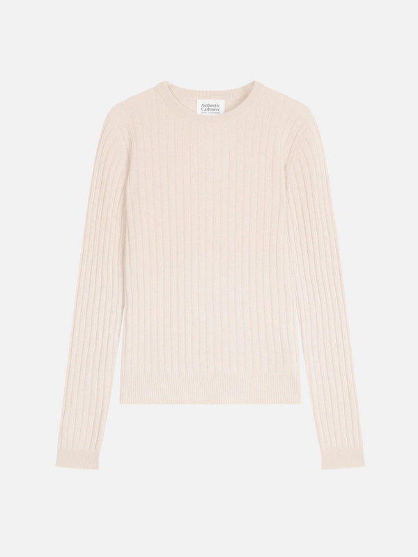 Round Neck Jumper - Bella - White