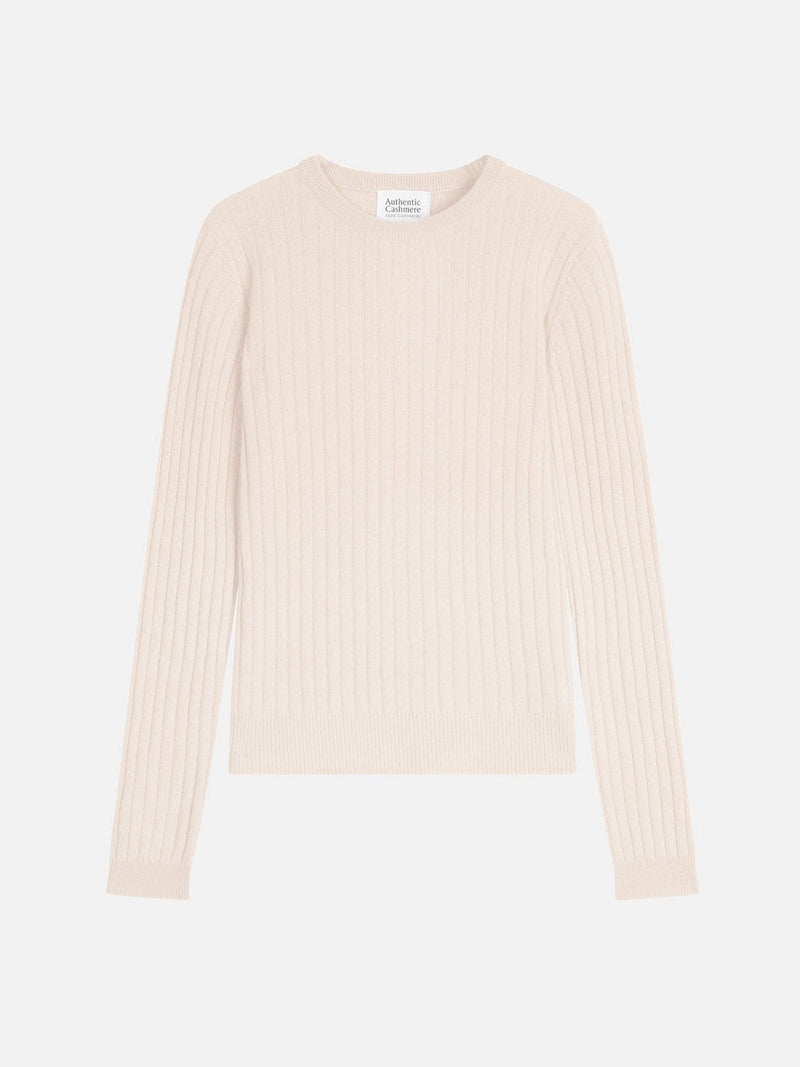 Pull Col Rond - Bella - Blanc