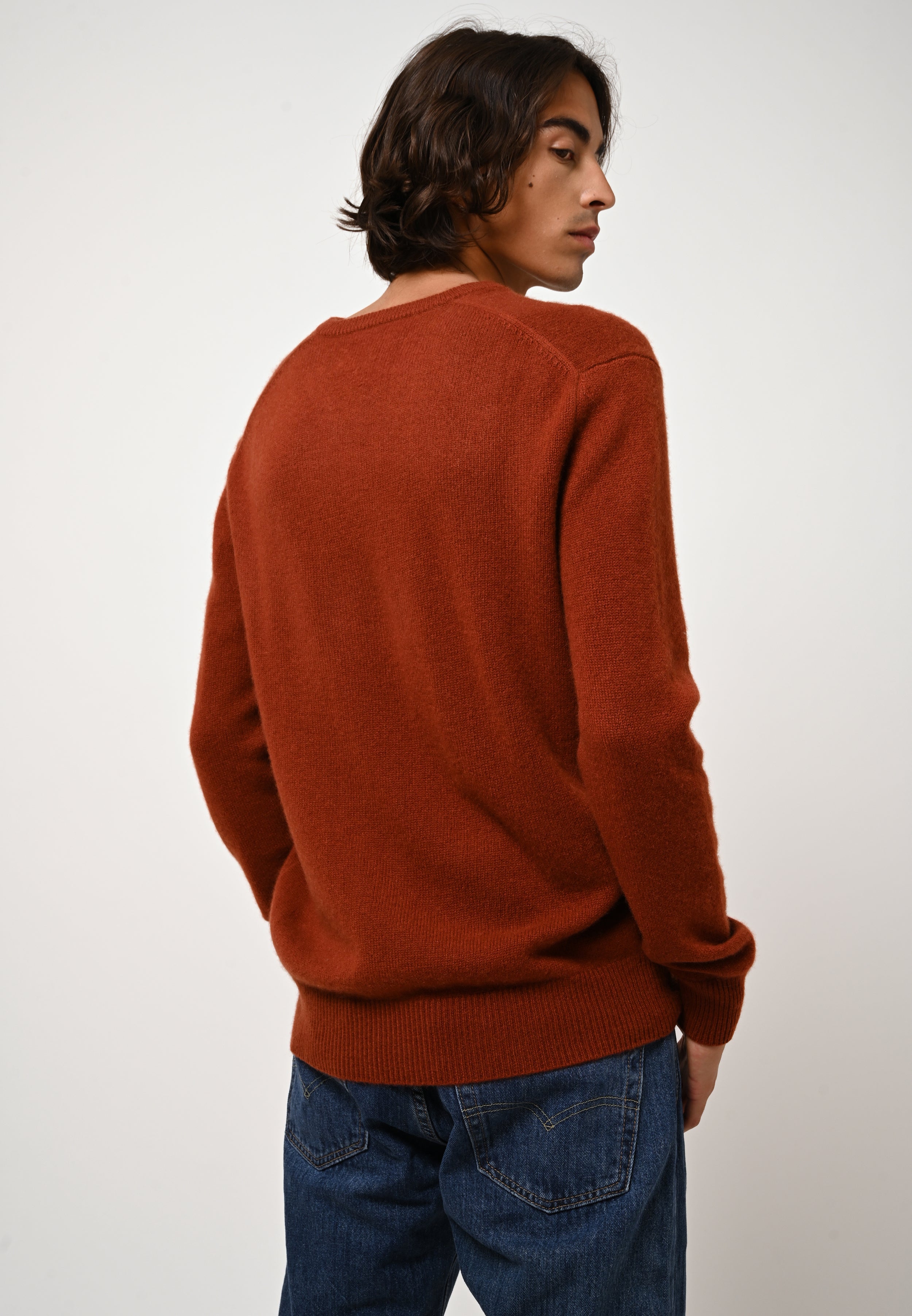 Pull Col V 4 Fils - Victor - Écureuil