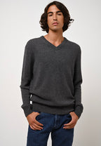 V-Neck Jumper 4-Ply - Victor - Grey
