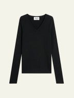 Pull Col V 4 Fils - Chelsea - Noir